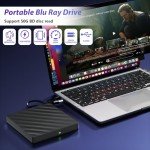 5-in-1 Portable Blu-ray Drive with USB Type-C