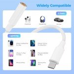 2-Pack iPhone Headphone Jack Adapter for Audio
