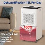 KioGro 12L Electric WIFI Dehumidifier with Lights