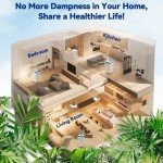 KioGro 12L Electric WIFI Dehumidifier with Lights