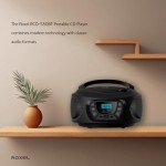 Roxel RCD-S50BT Portable Bluetooth Boombox
