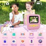 Instant Print Kids Camera with Photo Paper & Card