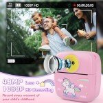 Instant Print Kids Camera with Photo Paper & Card
