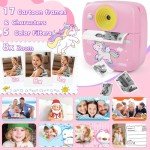 Instant Print Kids Camera with Photo Paper & Card