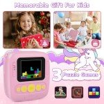 Instant Print Kids Camera with Photo Paper & Card