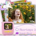 Instant Print Kids Camera with Photo Paper & Card