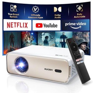 Aurzen Eazze D1 4K Smart Projector with Dolby Audio