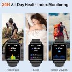 Smartwatch with HD Touch Screen and Fitness Tracker