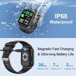 Smartwatch with HD Touch Screen and Fitness Tracker