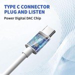 USB C Earphones with Mic and Volume Control