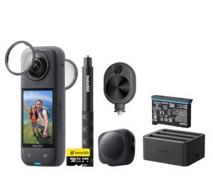 Insta360 X4 360° Action Camera Bundle with 64GB Card