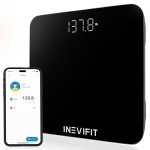 INEVIFIT Bluetooth Smart Bathroom Scale, Accurate Weight & BMI