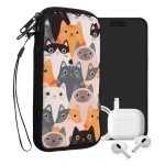 Neoprene Smartphone Sleeve - XL Cat Design