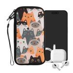 Neoprene Smartphone Sleeve - XL Cat Design