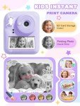 Instant Print Camera for Kids - Dual-Lens 1080P