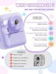 Instant Print Camera for Kids - Dual-Lens 1080P
