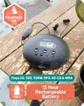 Oakcastle Bluetooth CD Player with 12-Hour Playtime