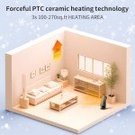 Smart Ceramic Space Heater with Oscillation and Thermostat