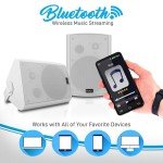 Pyle Waterproof Outdoor Bluetooth Wall Mounted Speakers