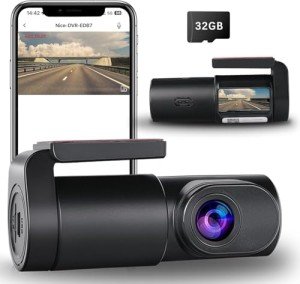 Mini WiFi Dash Cam with 32GB Card - 1080P