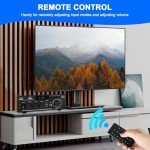 Bluetooth 5.0 Stereo Amplifier with Multi-Input Support