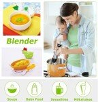 Bonsenkitchen 4-in-1 Stainless Steel Hand Blender