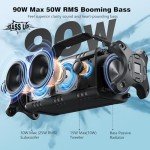 W-KING 90W Waterproof Bluetooth Speaker with Deep Bass