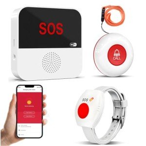 Smart Wireless Caregiver Panic Button with Phone Link