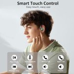 Bluetooth 5.4 Wireless Earbuds with 50H Playtime