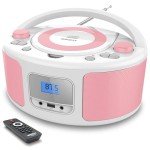 Portable Boombox CD Player with Bluetooth & FM Radio