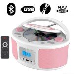 Portable Boombox CD Player with Bluetooth & FM Radio