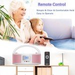 Portable Boombox CD Player with Bluetooth & FM Radio