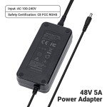 Fosi Audio 48V Power Adapter for Hi-Fi Amp