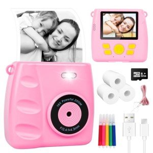Instant Print Kids Camera - 1080P Digital Toy