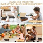 Portable Bluetooth Retro CD Player with Speakers