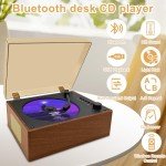 Portable Bluetooth Retro CD Player with Speakers