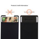 Beige Stick-On Smartphone Wallet Card Holder