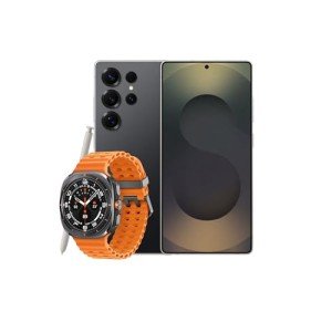 Samsung Galaxy S25 Ultra with Galaxy Watch Ultra