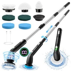 PureSwirlz Electric Spin Scrubber with 7 Brush Heads