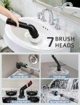PureSwirlz Electric Spin Scrubber with 7 Brush Heads