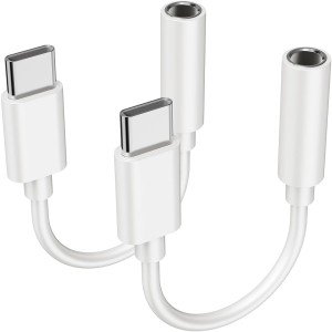 2 Pack USB C to 3.5mm Audio Adapters