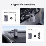 UGREEN Bluetooth 5.3 AUX Adapter for Car & Home