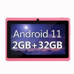 Haipky 7" Android 11 Tablet - 2GB RAM, Pink