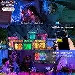 Smart RGB LED Ceiling Light with Remote Control
