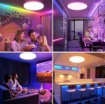Smart RGB LED Ceiling Light with Remote Control