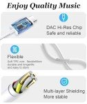 2 Pack USB C Headphones with Mic and Volume Control