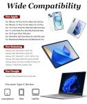 2 Pack USB C Headphones with Mic and Volume Control