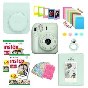 Clikoze Mint Green Instant Camera Bundle with Accessories