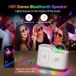 Bluetooth Speaker Night Light with Wireless Charger