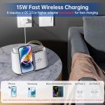 Bluetooth Speaker Night Light with Wireless Charger